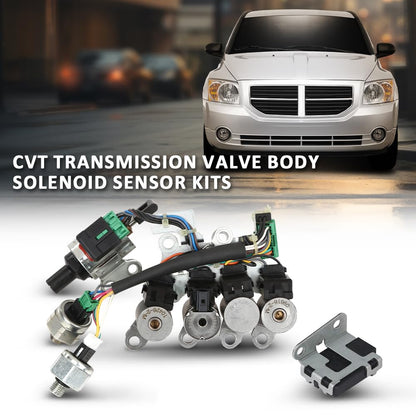 G-PLUS Transmission Valve Body Solenoid Sensor kits Compatible with Nissan Altima Rogue L4 2.5L (QR25DE Engine) 2009-2012, Fit Nissan Sentra 2007-2012, CVT JF011E RE0F10A