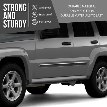 G-PLUS Outer Rocker Panel Pair Compatible with Jeep Liberty 4 Door 2002 2003 2004 2005 2006 2007 Gray