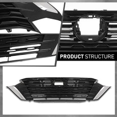 G-PLUS Front Upper Bumper Grille for Nissan Sentra 2024-2025 Product Features