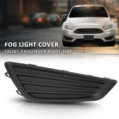 G-PLUS Front Right Fog Light Cover, Compatible with Ford Focus S 2015-2017/ Focus SE 2018, Passenger Side, F1EZ17B814A, FO1039150
