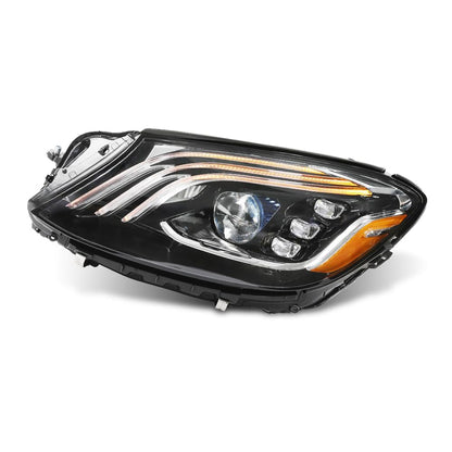 G-PLUS LED Headlight Left Driver Compatible with Benz S560 S450 S63 2018 2019 2020 A2229062105, A222 906 2105 Black