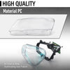 G-PLUS Headlight Lens Cover Compatible with BMW X3 F25 2011-2014 Left Side Front Headlamp Lens Cover Clear