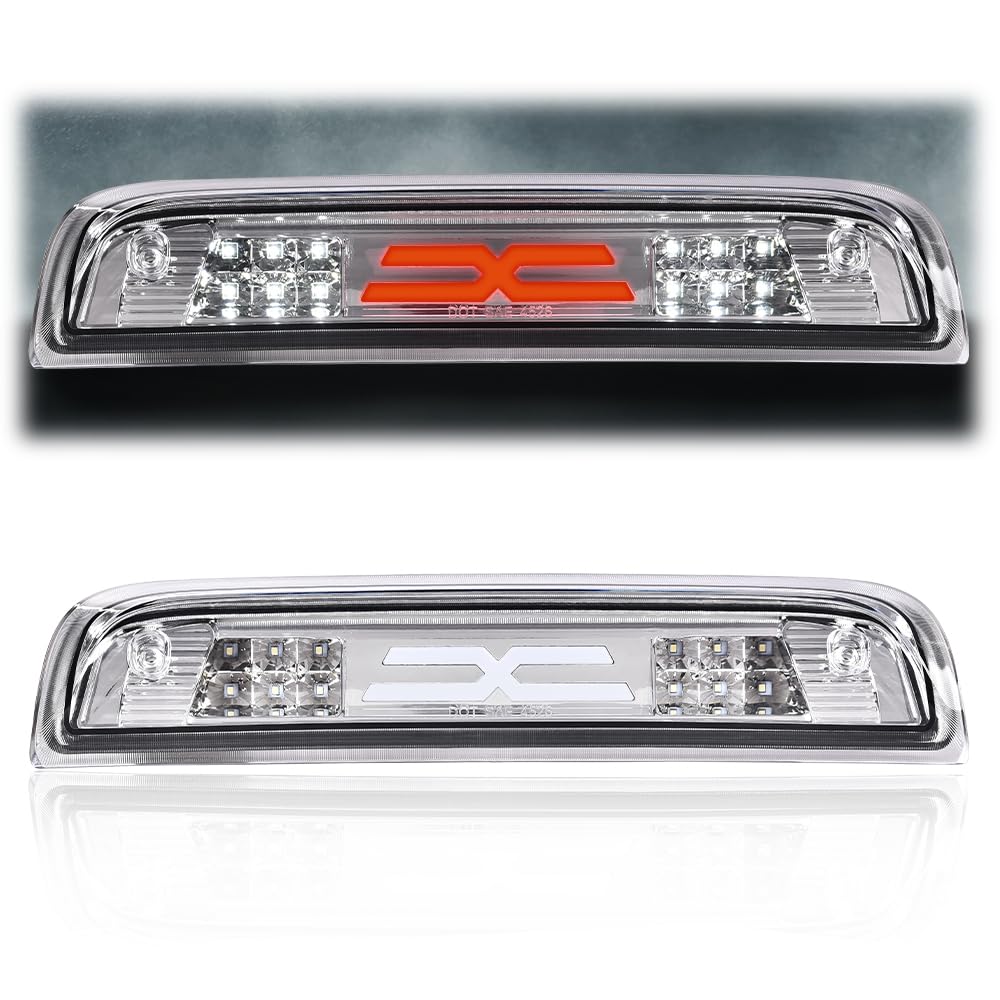 G-PLUS LED Third 3rd High Mount Stop Light X Brake Light Compatible with 2014-2020 GMC Sierra 1500 /Chevy Silverado 1500 2019 GMC Sierra 1500 Limited 23509162 20979071