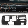 G-PLUS Dash Instrument Panel Bezel Cover, Compatible with Chevy Chevelle El Camino 1968 Without Air Black