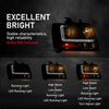 G-PLUS Headlights Assembly Projector Factory Headlamps Compatible with Chevy Tahoe Suburban 2007-2014 Smoky Lens Black Housing Clear Reflector Left & Right Bumper Head Light,faros delanteros