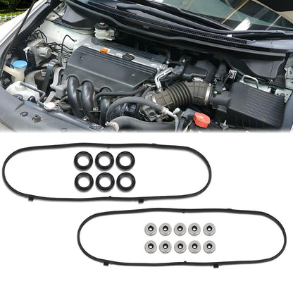 G-PLUS Valve Cover Gasket Set Fit 2003-2007 Honda Accord/2005-2009 Honda Odyssey/2005-2008 Honda Pilot/2003-2006 Acura MDX/2005-2008 Acura RL/2004-2008 Acura TL/2004-2007 Saturn Vue