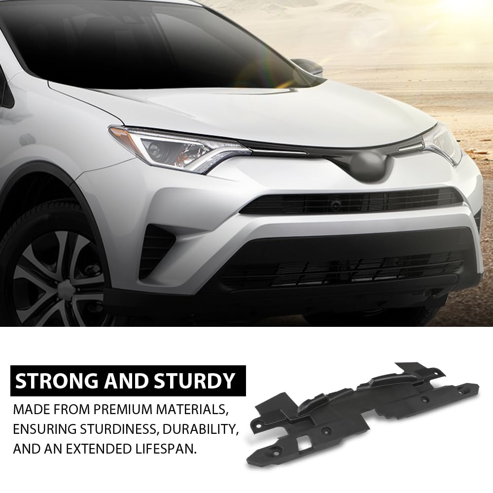 G-PLUS Front Bumper Top Upper Radiator Cover Shield Support, Compatible with Toyota Rav4 2016 2017 2018, TO1224122, 166810V040