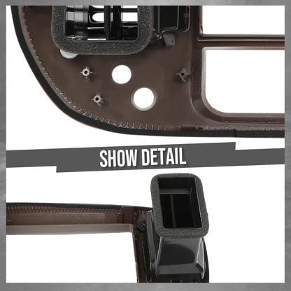G-PLUS Center Dash Radio Bezel Compatible with Ford F150 Expedition 1997-2003 Brown Dashboard Cover