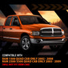 G-PLUS in-Channel Side Window Vent Visor Deflectors Rain Guards Compatible with Dodge Ram 1500 Quad Cab Only 2002-2008(Will Not Fit Crew CAB) Impact-Resistant PC 4 PCS Smoky