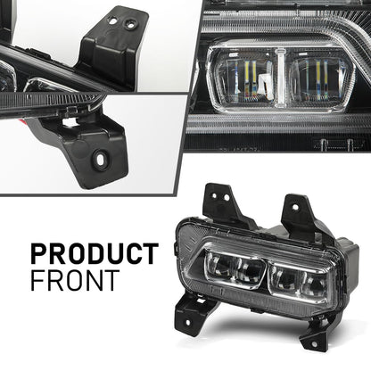 G-PLUS LED DRL Front Fog Lights Kit Driving Running Lamp Compatible with Kia Telluride 2020-2022 Without Wiring Harness