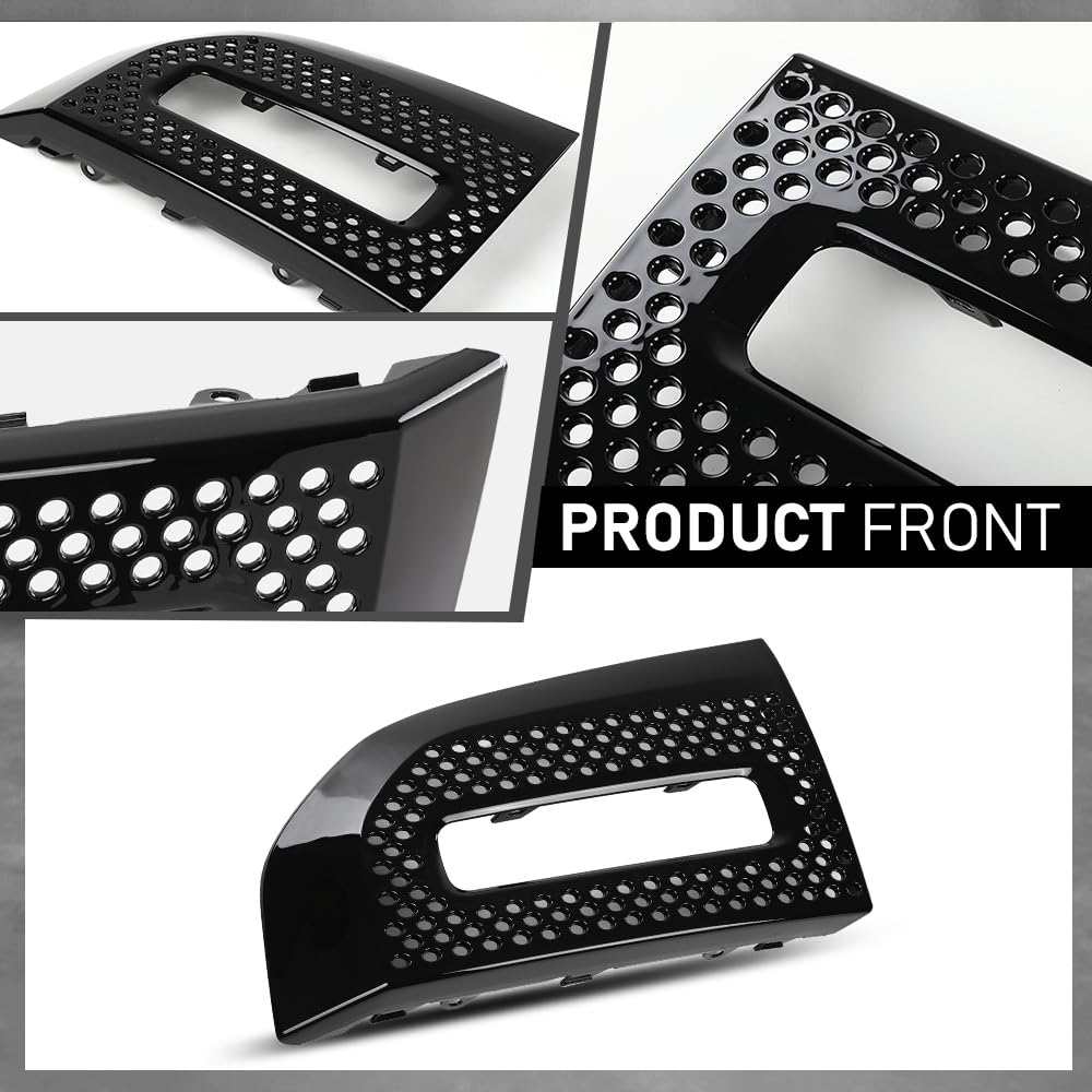 G-PLUS Front Fog Light Lamp Cover Left and Right Pair Compatible with Land Rover Defender 90 110 130 2020-2023