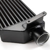 Twin Intercooler + Blue Hose Kit Black Compatible With VW VOLKSWAGEN Golf R GTI MK7 Upgrade