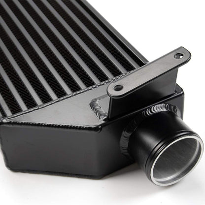 Twin Intercooler + Blue Hose Kit Black Compatible With VW VOLKSWAGEN Golf R GTI MK7 Upgrade