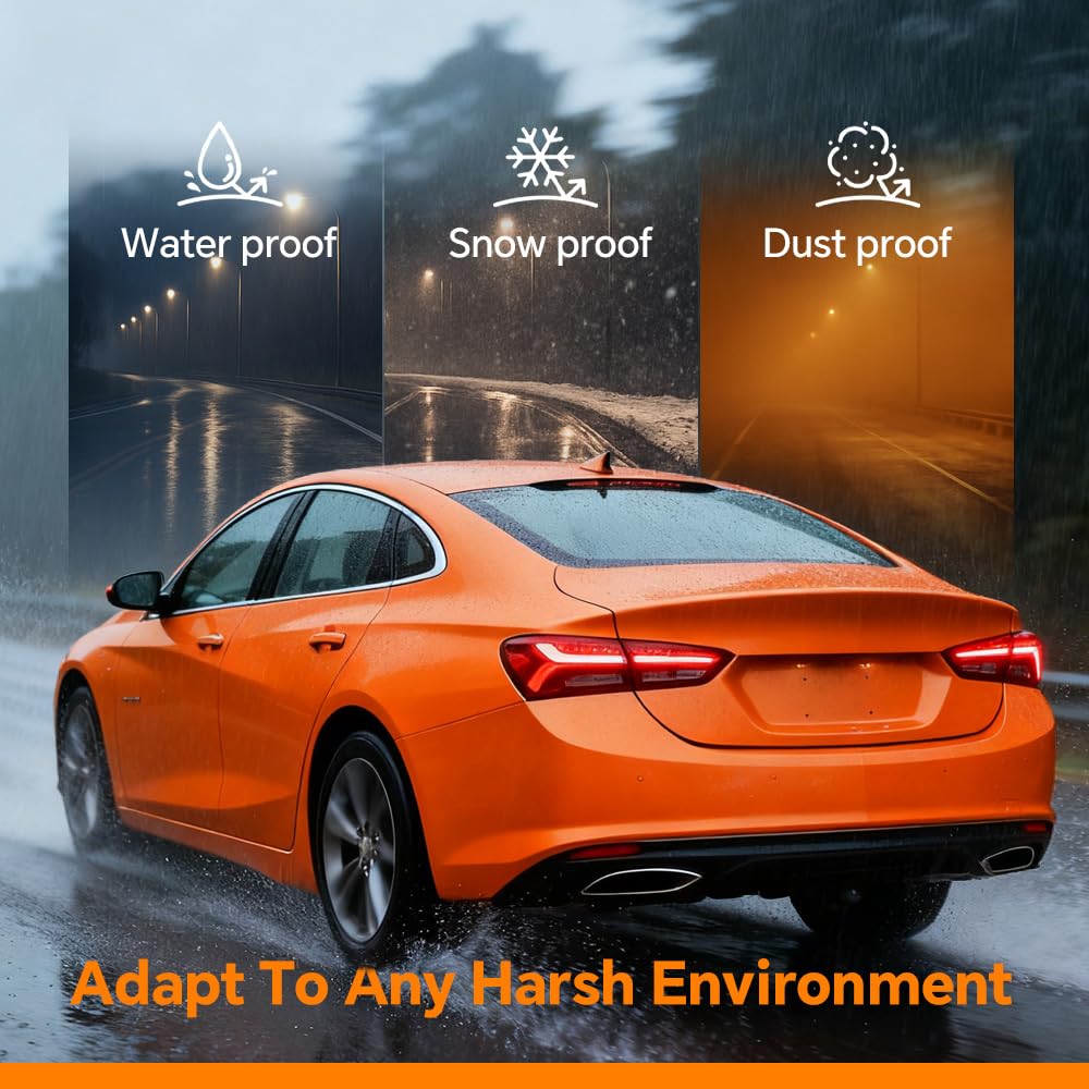 G-PLUS LED Tail Light Lamp Compatible with Chevy Malibu 2019 2020 2021 2022 Driver Rear Lamps Red Clear lens Chrome Houning 84595944 GM2800262 GM2801262 Luces Traseras Faros TraserosAssembly