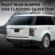 G-PLUS Rear Bumper Side Cladding Trim for Range Rover 2013-2022 Right Silver Front View