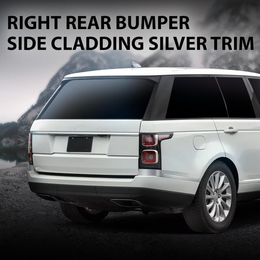 G-PLUS Right Rear Bumper Side Cladding Silver Trim Compatible with Range Rover 2013-2022