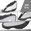 G-PLUS Headlight Lens Cover Compatible with Benz E-Class W212 E350 E500 E63 2014 2015 2016 Left & Right Side A2129063403, A2129063303 Front Headlamp Lens Cover Clear