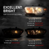 G-PLUS Headlights Assembly Compatible with Toyota Tacoma 2016-2022, Headlamps w/o LED DRL,Left & Right Clear Lens Chrome Housing Amber Reflector,faros delanteros TO2502242, TO2503242