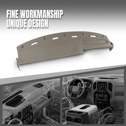 G-PLUS TPE Dash Cover Dashboard Compatible with Dodge Ram 1500 2500 3500 Truck 1994-1997 Gold & Black