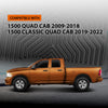 G-PLUS TPE Floor Mats Fit Dodge Ram 1500 Quad Cab 2009-2018 / Ram 1500 Classic Quad Cab 2019-2022 1st & 2nd Row Truck Accessories Cargo Liners All Weather Protection 3PCs Black Alfombras para Carro