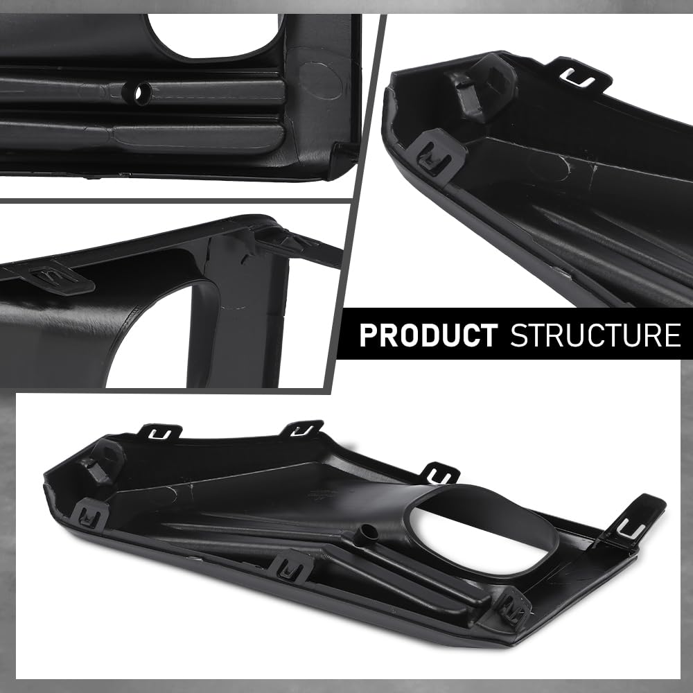 G-PLUS Front Right Fog Light Bezel Compatible with Toyota RAV4 Adventure/TRD Off-Road 2019-2023 521270R170, TO1039226 Black