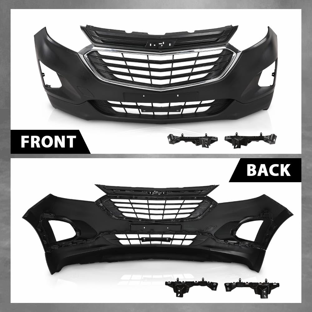 G-PLUS Front Bumper Upper Lower Grille Kit Compatible with Chevy Equinox 2018-2021