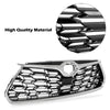 G-PLUS Front Bumper Upper Grille Chrome Trim Grill Compatible with Toyota Highlander 2020 2021 2022, Not fit XSE models 531010E370, TO1200456 Silver