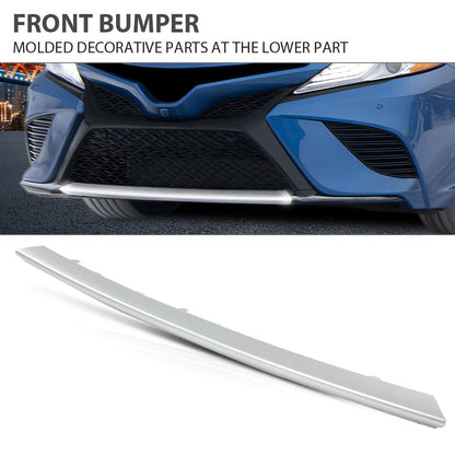 G-PLUS Front Lower Bumper Grille Lower Molding Trim Compatible with Toyota Camry 2018-2020 5312206040, TO1044119 Replacement Parts Front Bumper Lower Lip