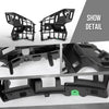 G-PLUS Bumper Bracket Driver & Passenger Side Pair Front Lower Compatible with Volvo XC90 2016-2023 31353403, 31353404 Black
