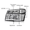 G-PLUS LED Headlights Compatible with Chevy Colorado/GMC Canyon 2004-2012,Fit Isuzu i-280 i-350 2006,Fit Isuzu i-290 i-370 2007-2008 Headlamps Clear Lens Chrome Housing Clear Reflector