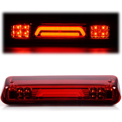 G-PLUS Rear LED Third Brake Light Compatible with Ford F150 Lobo 2004-2008/ Ford Explorer Sport Trac 2007-2010/ Lincoln Mark LT 2006-2008 3RD Cargo Led Tail Lamps (Red Lens Black Housing)