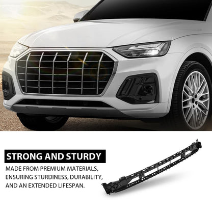 G-PLUS Front Lower Face Bar Grille Compatible with Audi Q5 2021 2022 2023 2024 80A807647G9B9, AU1036123 Black