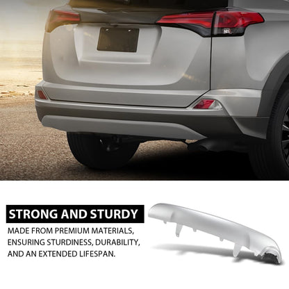 G-PLUS Rear Lower Bumper Valance Panel Compatible with Toyota RAV4 (submodel: LE, Limited, SE, XLE) 2016-2018 524530R020, 524530R020B2, TO1195108 Silver