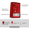 G-PLUS Tail Light Set Rear Brake Lamp with Bulb and Wiring Harness Compatible with Honda Pilot 4-Door Sport Utility 2009-2015 Driver Side Luces TraserasAssembly
