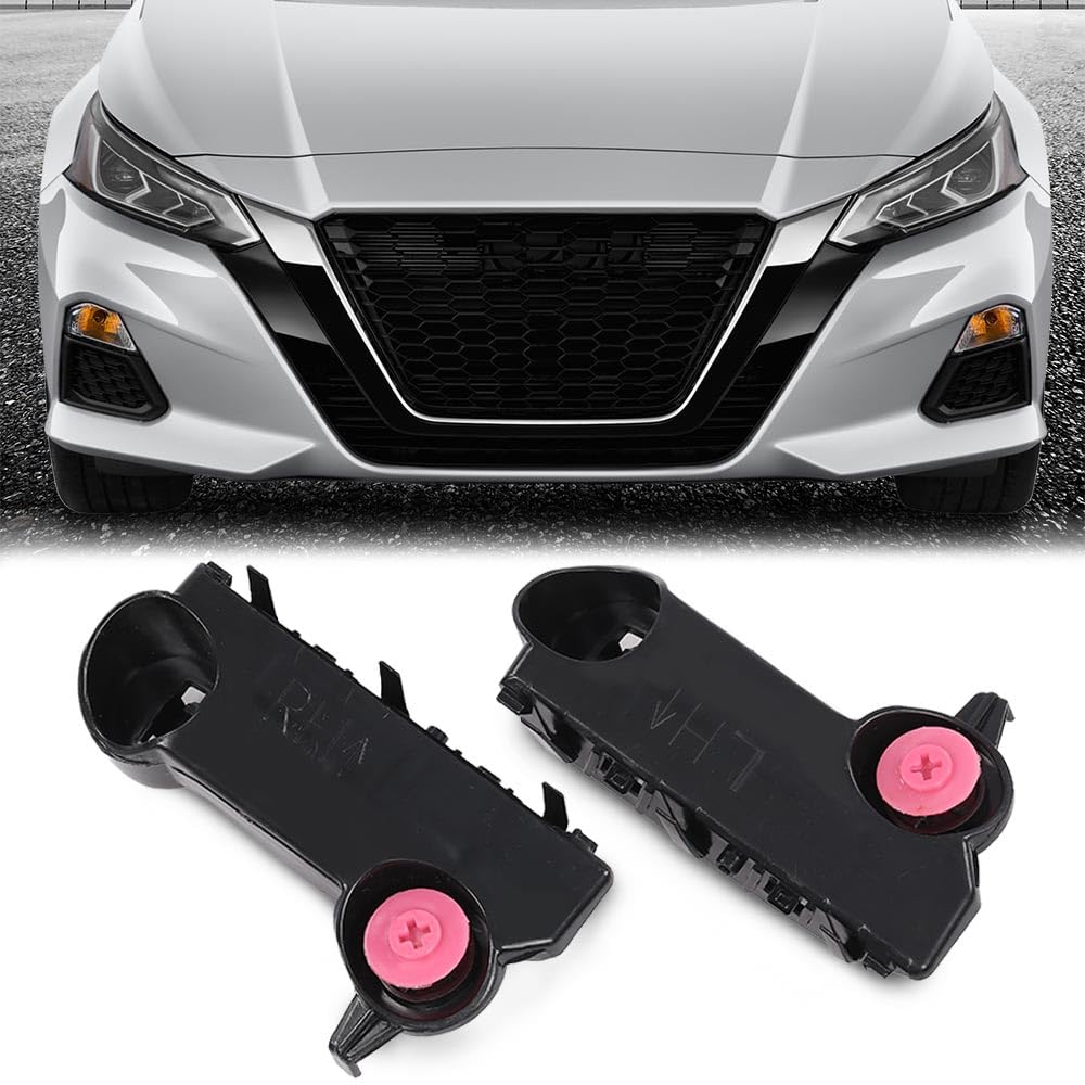 G-PLUS Front Bumper Brackets Retainers Left Right 2pc Compatible with Nissan Altima 2019 2020 2021 622216CA0A, 622206CA0A, NI1042114, NI1043114