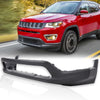 G-PLUS Primered Front Lower Bumper Cover Fascia Compatible with Jeep Compass 2017 2018 2019 2020 2021 Textured Dark Gray 5UQ11RXFAB CH1015131