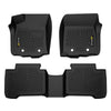 G-PLUS TPE Cargo Floor Liner Compatible with Toyota Tacoma Double Cab 2016-2023,Not Fit Vehicles w/Vinyl Flooring & Manual Transmission Cargo Liner All Weather Full Cover Protection 1st & 2nd Row