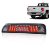 G-PLUS Rear LED Third Brake Light Compatible With Chevy Silverado/GMC Sierra1500/2500HD/3500 2014-2018,3RD Cargo Led Tail Lamps Chrome Housing Smoky Red lens