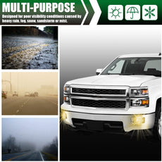 G-PLUS Fog Lights Pair for Chevy Silverado 2013-2015 Additional Angle