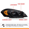 G-PLUS LED Headlights Assembly Fit Chevy Monte Carlo 2006 2007/Chevy Impala 2006-2013/Chevy Impala Limited 2014-2016 DRL Corner Headlamps Smoky Lens Black Housing Amber Reflector,faros delanteros