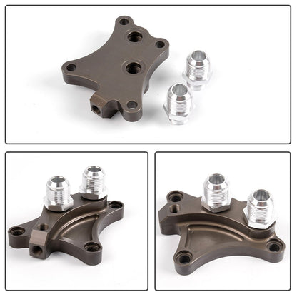Oil Wedge Block Adaptor Replacement For NISSAN 240SX 200SX SR20DET S13 S14 S15