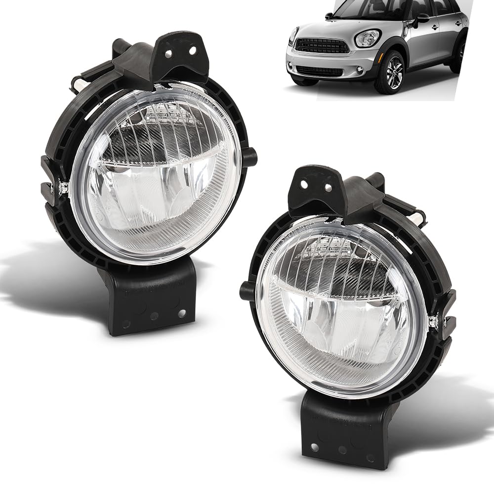 G-PLUS 2pcs Fog Lights Daytime Running Lamps, Compatible with Mini Cooper Countryman R60 2010-2016, LH Driver or RH Right Side, 63179802163