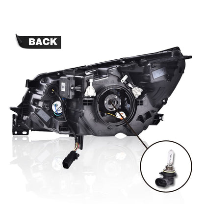 G-PLUS LED One Right Passenger Side Headlight Compatible with Buick LaCrosse 2014 2015 2016 DRL Headlamp w/Bulbs Halogen Clear Lens Chrome Housing Amber Reflector Bumper Headlamps,faros delanteros