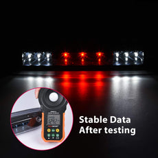 G-PLUS LED Third Brake Light for Chevy Silverado GMC Sierra 1500 2500HD 3500HD 2007-2013 Black Housing Front View
