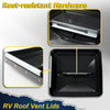 G-PLUS 3PCS Black Roof Vent Cover 14" x 14" Compatible with Universal RV, Trailer, Camper, Motorhome Trailer Ventline,Vent Lid Replacement