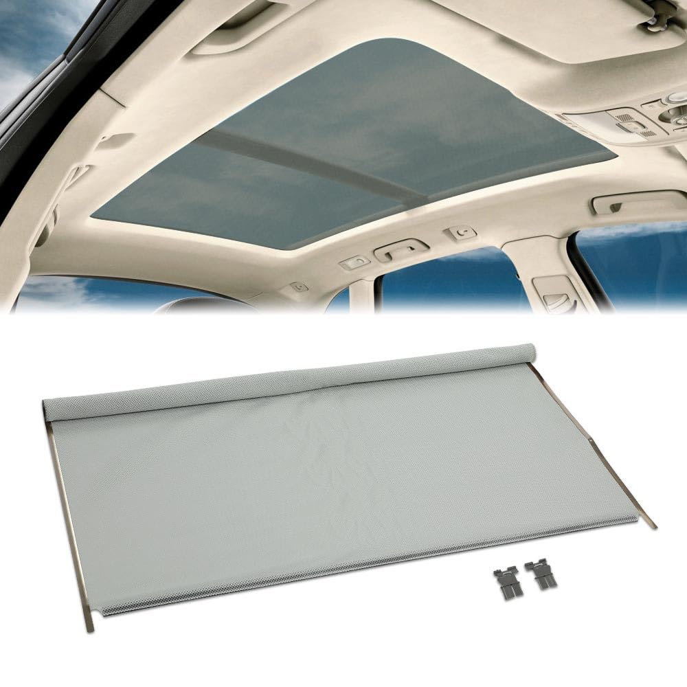 G-PLUS New Sunroof Sunshade Compatible with Audi Q5 2009-2017/VW Sharan Syncro&4Motion 2011-2017/VW Jetta Variant 2008-2009/VW Golf Variant&Sport Wagen 2010-2014/VW Tiguan 2008-2017 Gray