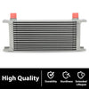 G-PLUS Universal Aluminum Engine Transmission Racing Oil Cooler Silver 16 Row English-style AN10-10AN T-6061 Aluminum