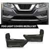 G-PLUS Fog Light Covers Bezels Driver and Passenger Side Compatible with Nissan Rogue S 2017-2020 622566FL0A 622576FL0A NI1039148 NI1038148