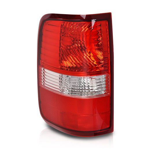 G-PLUS Tail Light Lamp w/o Blubs Lens Left Side Compatible with Ford F150 King Ranch, Lariat, XL 2004 2005 2006 5L3Z13405CA, 6L3Z13405BA, FO2800182 Luces Traseras Faros Traseros Assembly Red