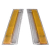 G-PLUS Side Marker Turn Light Lenses Compatible with Chevy Malibu & El Camino 1978-1979 Clear & Amber Lens Gray Housing Side Marker Lamps Cover 913607 913608 5969443 5969445